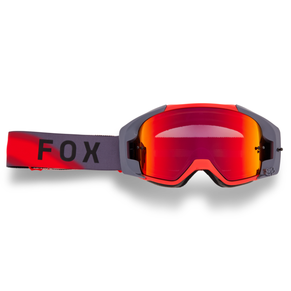 Vue Lunette De Moto Cross Fox Gris/Rouge||Grey/Red Taille Unique