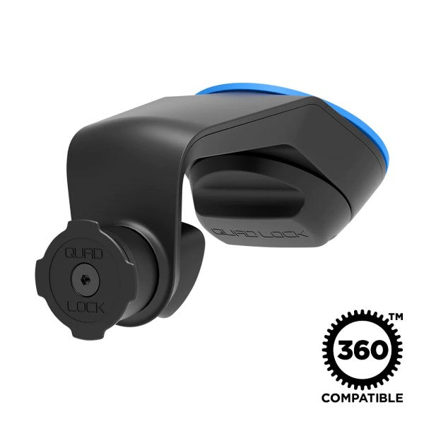 Quad Lock Support Voiture Magnétique - Support Pare-brise/Tableau De Bord Avec Chargeur Sans Fil MAG V2 + Coque IPhone XR