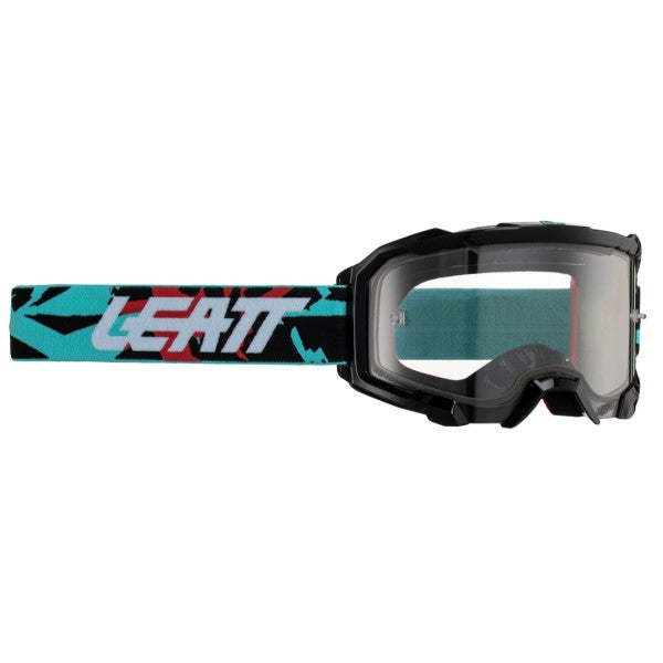 Occhiali Moto Cross Enduro Leatt Velocity 5.5 Black Light Grey Vendita