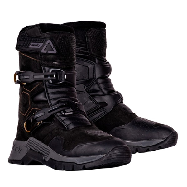 Dredd Bottes Moto Homme Bohmberg - Cuir Résistant à L'Eau, Protections Renforcées Cross Dirt