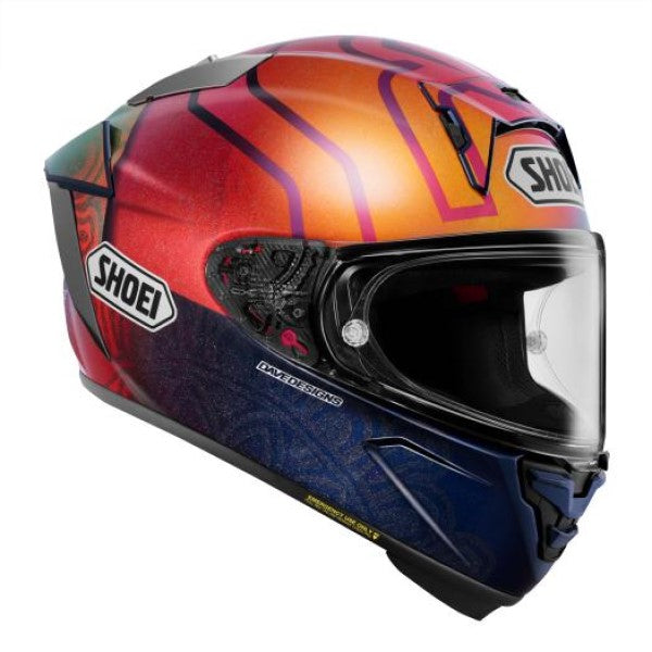 新品　SHOEI X-Fifteen　MARQUEZ HOLI Full Face Motorcycle Helmet X-Fifteen Marquez Holi - Shoei – ADM Sport