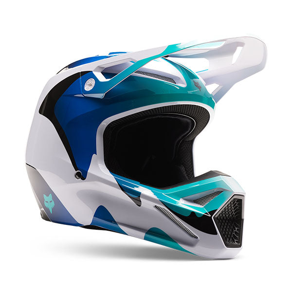 Racing Helmet Fox V1 Helmet White FOX V1 LEED HELMET MIPS ECE