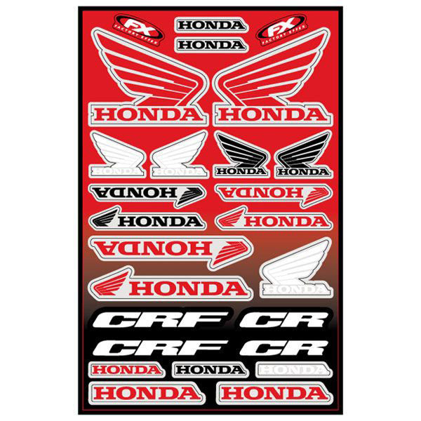 Lot De 18 Autocollants Moto Honda – Stickers Logo Et Déco Résistants Pour Personnaliser Votre Moto Ou Voiture