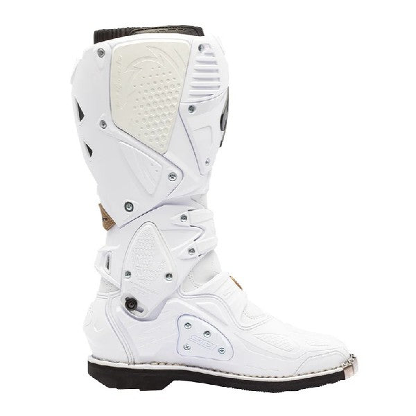 Bottes de Motocross Crossfire 3 Blanc/Bronze, Vue latérale intérieure