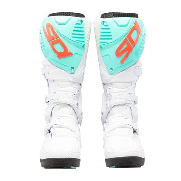 Bottes de Motocross Crossfire 3 SRS Blanc, de face