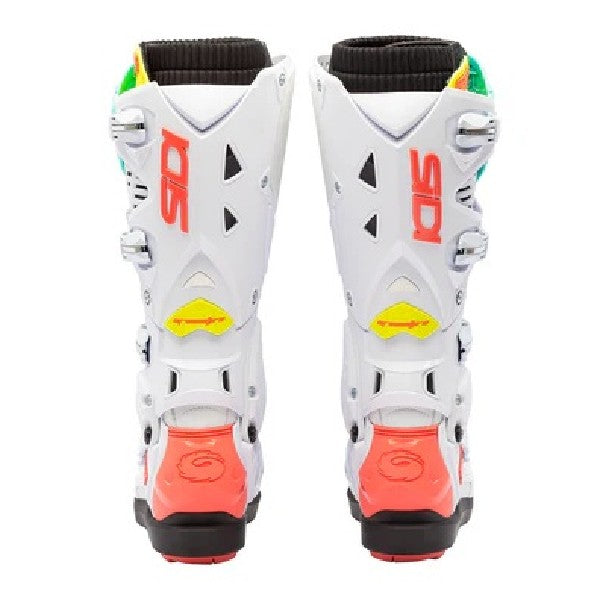 Bottes de Motocross Crossfire 3 SRS Blanc, arrière 