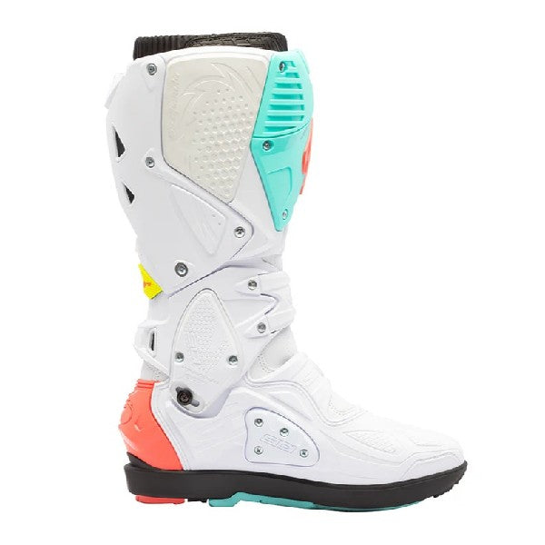 Bottes de Motocross Crossfire 3 SRS Blanc, vue latérale intérieure 