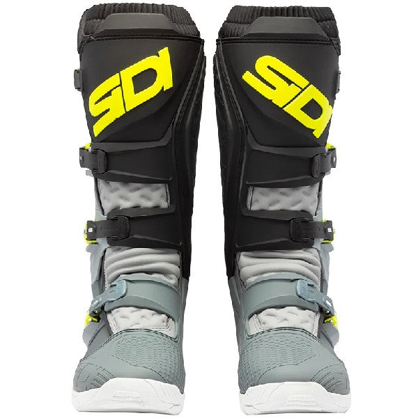 Bottes de Motocross X Power SC/Sidi, gris jaune , de face