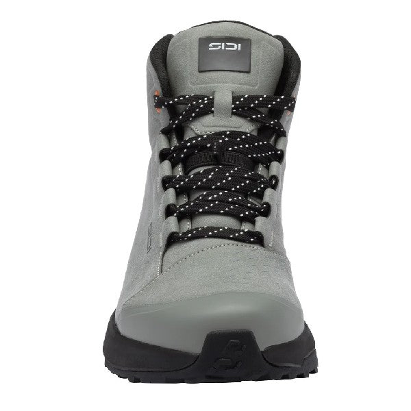 Chaussures de Moto Nucleus Suède WP Vert/Noir de face