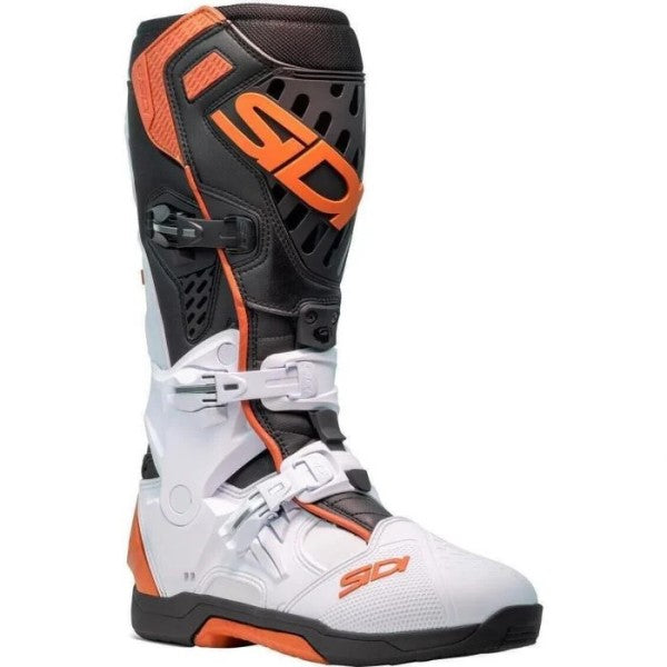 Bottes de Motocross Crossair /Sidi, noir brun, coté droit