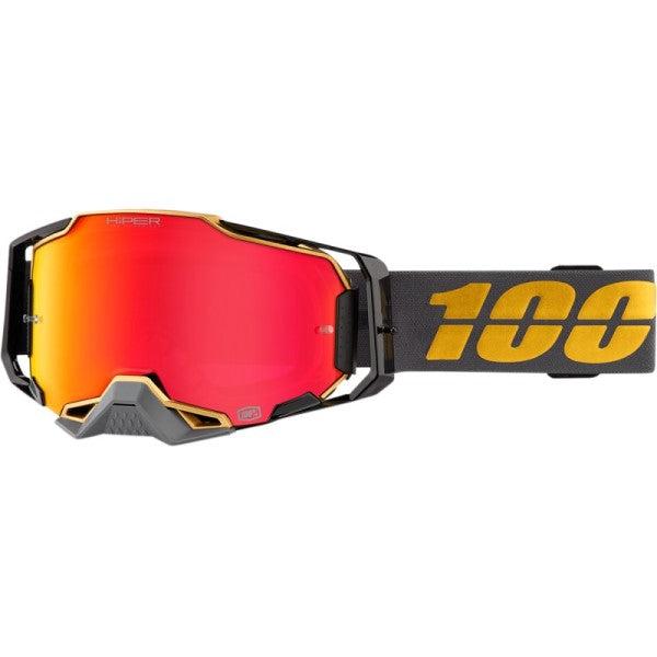 Lunettes de Motocross Armega Hiper à Lentilles Miroir Orange