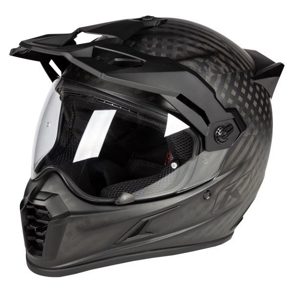 Casque Aventure de Moto Krios Pro Noir Mat, Côté Gauche