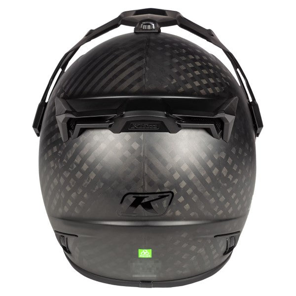 Casque Aventure de Moto Krios Pro Noir Mat, Dos
