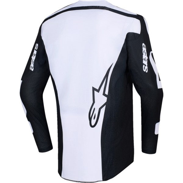 Chandail de Motocross Racer Air Riway Noir/Blanc de dos