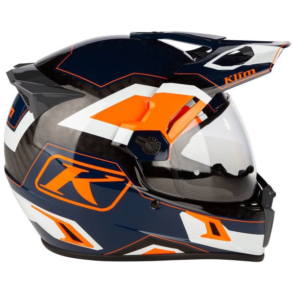 Casque Aventure de Moto Krios Pro Noir Orange, côté droit