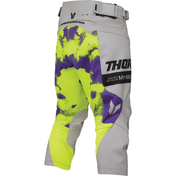 Pantalon de Motocross Launchmode Bleach Junior Gris/Vert Arrière