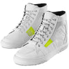 Souliers de Moto Sacramento D30® Blanc/Jaune en paire