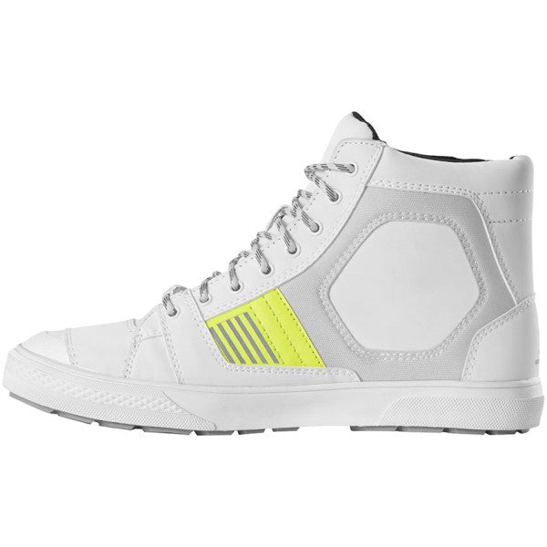 Souliers de Moto Sacramento D30® Blanc/Jaune de droite