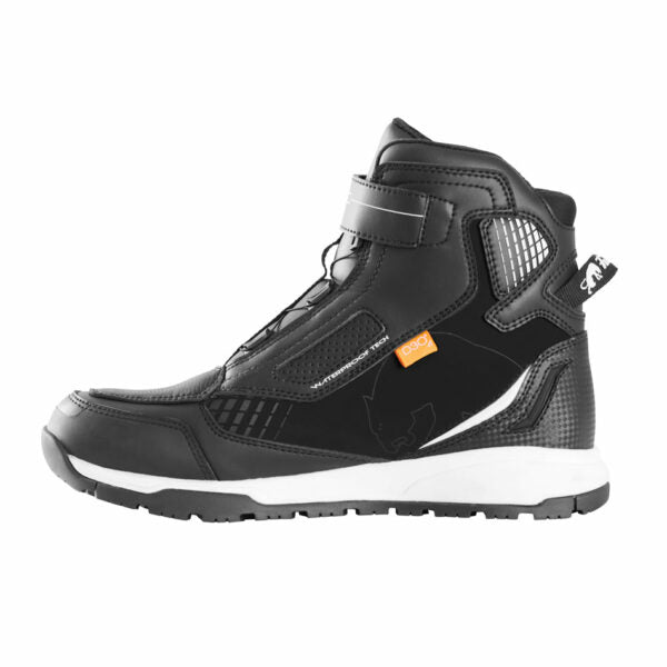 Bottes de Moto Allroad D3O/Furygan/noir blanc, coté gauche