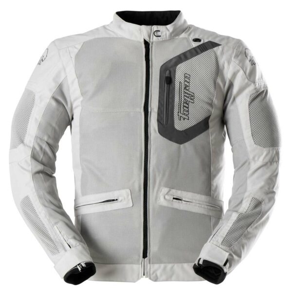 Manteau de Moto Aquilon Ventilé/Furygan/Gris et blanc de face