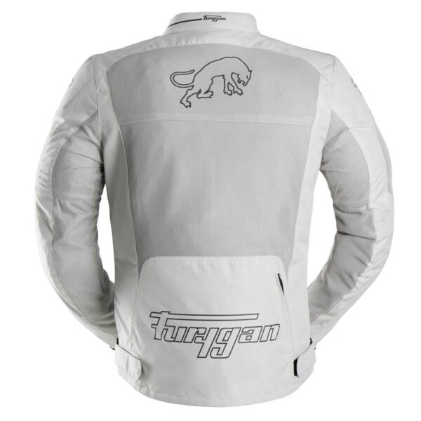 Manteau de Moto Aquilon Ventilé/Furygan/Gris et blanc de dos