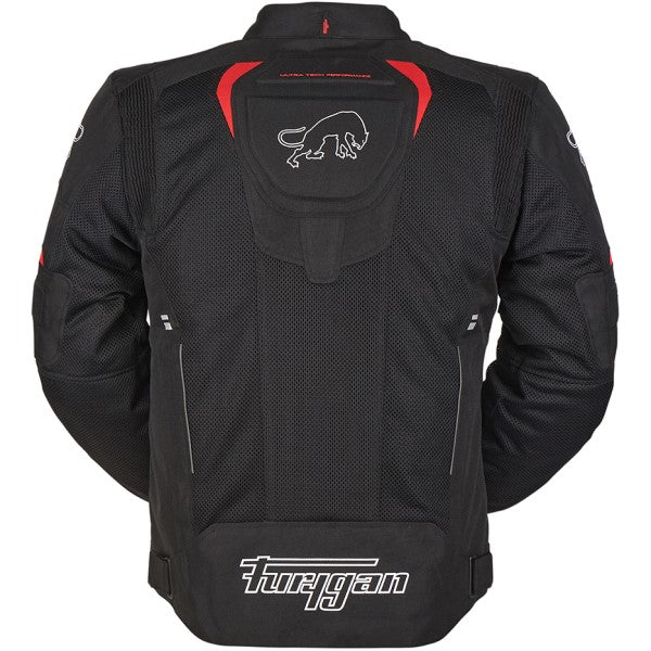 Manteau de Moto Ultra Spark 3-En-1 Noir/Rouge de derrière