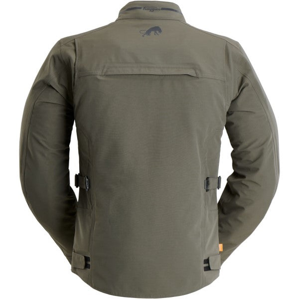 Manteau de Moto Harris Trooper Kaki de dos