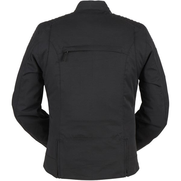 Manteau de Moto Femme Jody Noir côté arrière