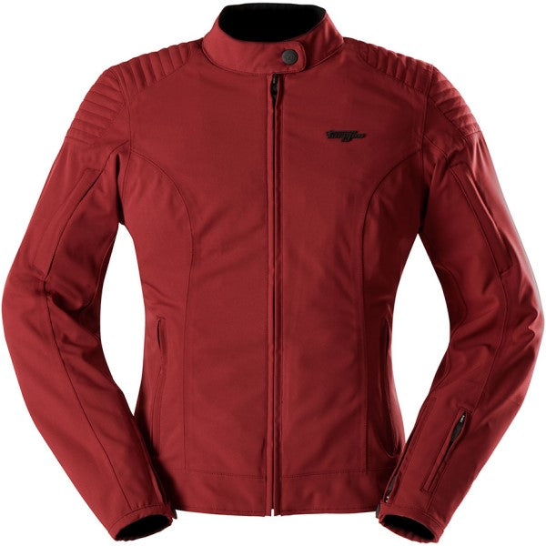 Manteau de Moto Femme Jody Rouge côté face