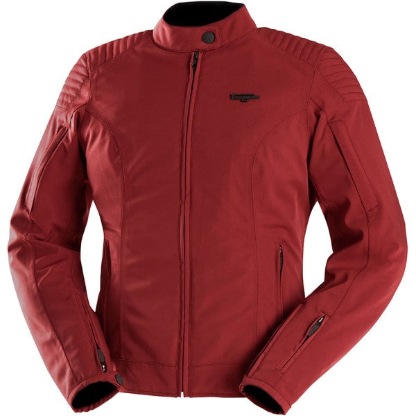 Manteau de Moto Femme Jody Rouge côté droit