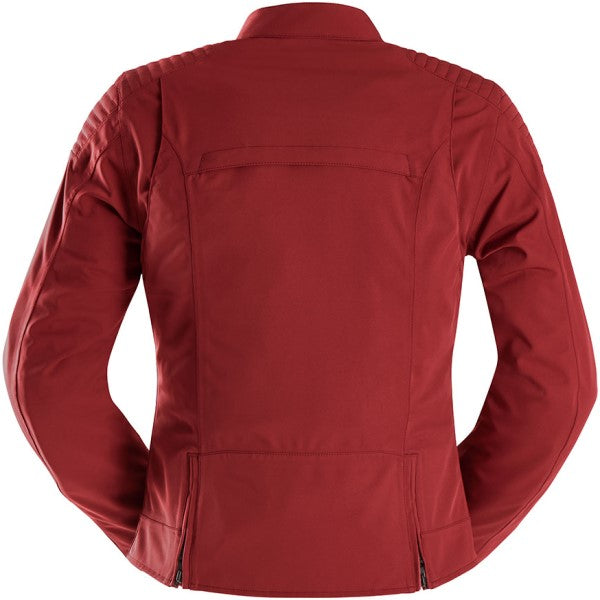 Manteau de Moto Femme Jody Rouge côté dos