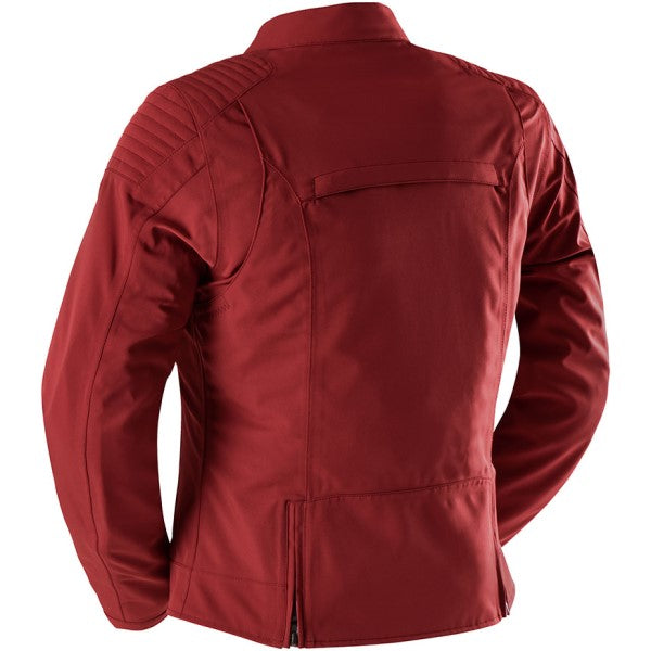 Manteau de Moto Femme Jody Rouge côté dos droit
