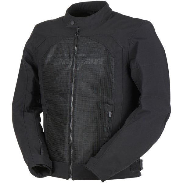 Manteau de Moto Baldo 3 en 1 Noir incliné de face