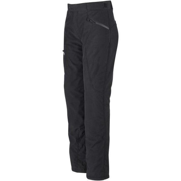 Pantalon de Moto Softshell Noir incliné de face