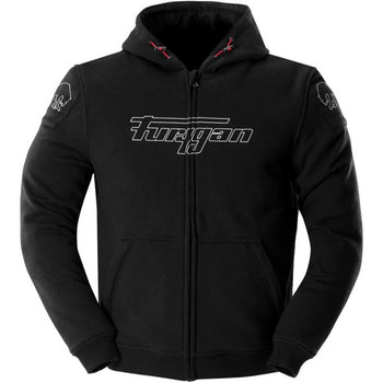 Veste de Moto Livio X Kevlar Noir/Blanc de face