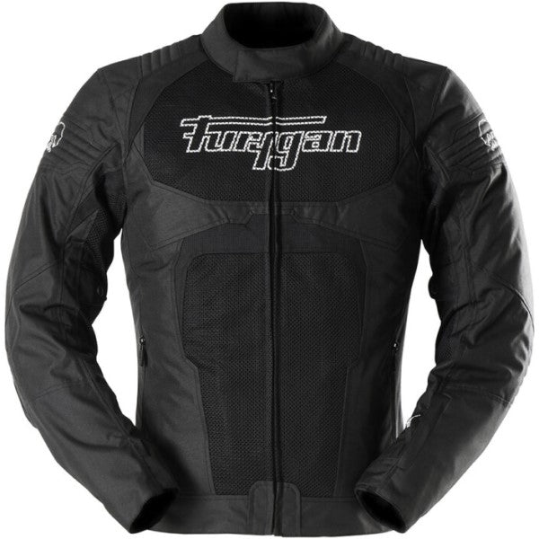 Manteau de Moto WB08 Vented+ Noir/Blanc de face