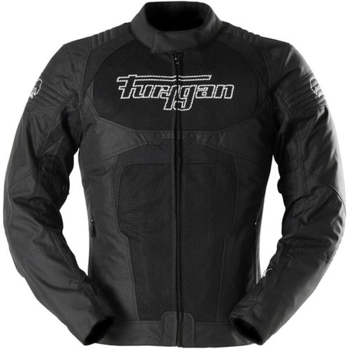Manteau de Moto WB08 Vented+ Noir/Blanc de face