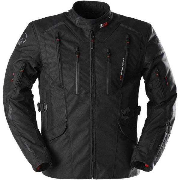 Manteau de Moto Brooks Noir de face