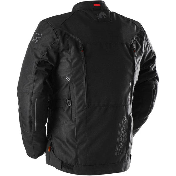 Manteau de Moto Brooks Noir incliné de dos