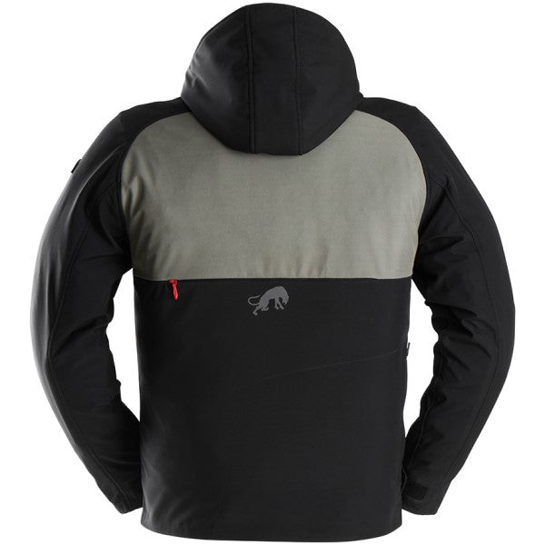 Manteau de Moto Addax Noir/Vert côté arrière