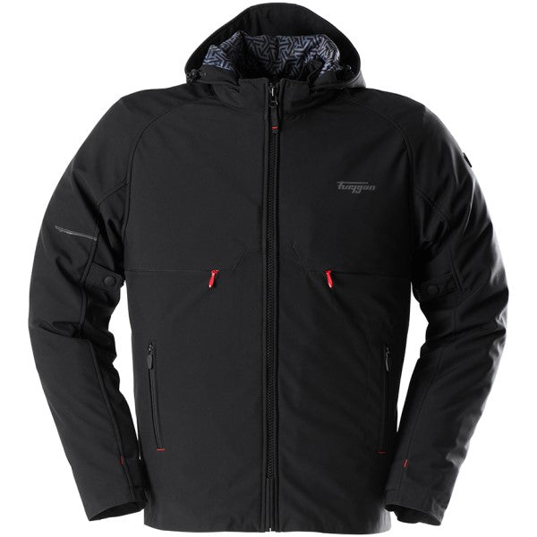 Manteau de Moto Addax Noir côté avant