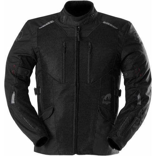 Manteau de Moto Brooks Vented+ Noir de face