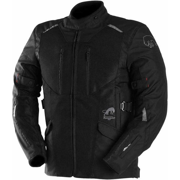Manteau de Moto Brooks Vented+ Noir incliné de face