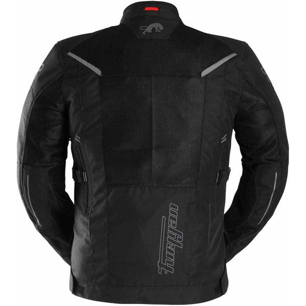 Manteau de Moto Brooks Vented+ Noir de dos