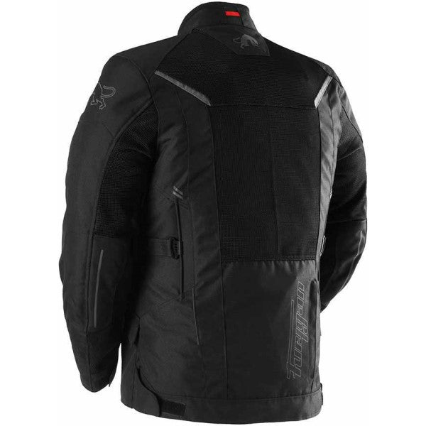 Manteau de Moto Brooks Vented+ Noir incliné de dos