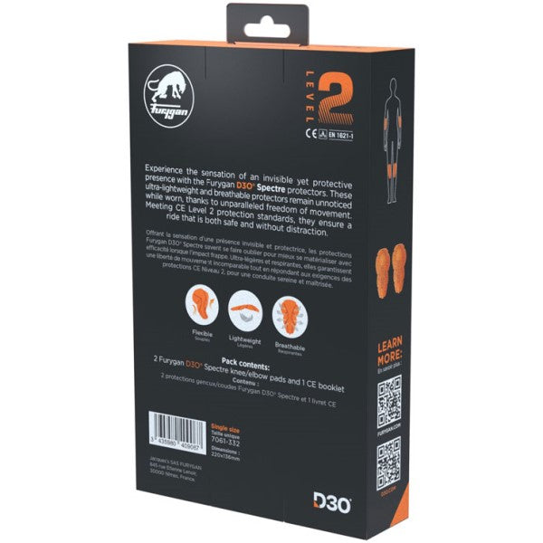 Ensemble de Protection pour Manteau Spectre D3O L2 Emballage de dos