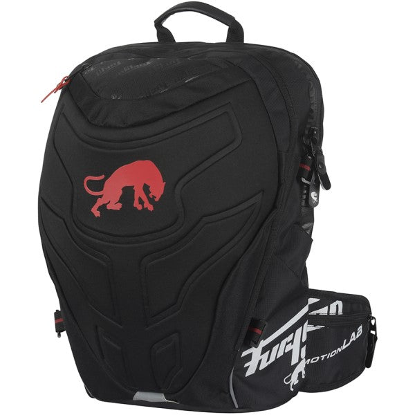 Sac à Dos de Moto Cyclone Noir/Rouge de droite