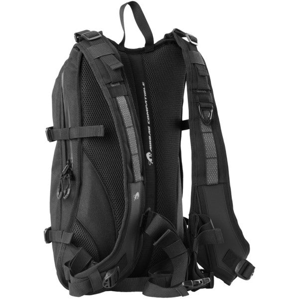 Sac à Dos de Moto ADV 20L+ Noir incliné de dos
