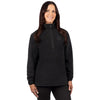 Coton Ouaté Aspen 1/4 Zip Femme Noir