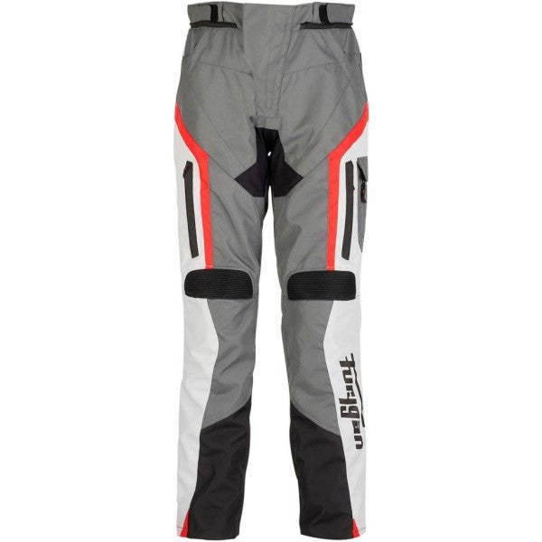 Pantalon de Moto Apalaches Noir/Gris/Rouge de devant